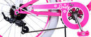Bicicletta per Bambine 20" Freni Vbrake Cambio Shimano 7 Marce e Cavalletto con Cestino e Portapacchi Rosa