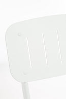 Set Tavolo e 2 Sedie da Giardino in Acciaio Yvonne Bianco