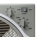 Ventilatore da Tavolo 40W a Box con Timer e 3 Velocità