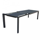 Tavolo Allungabile Houston 160/240x100x74 h cm in Alluminio Antracite