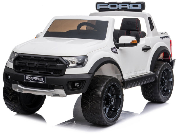 sconto Voiture Electrique pour Enfants 12V 2 Places Ford Raptor Ranger Blanc