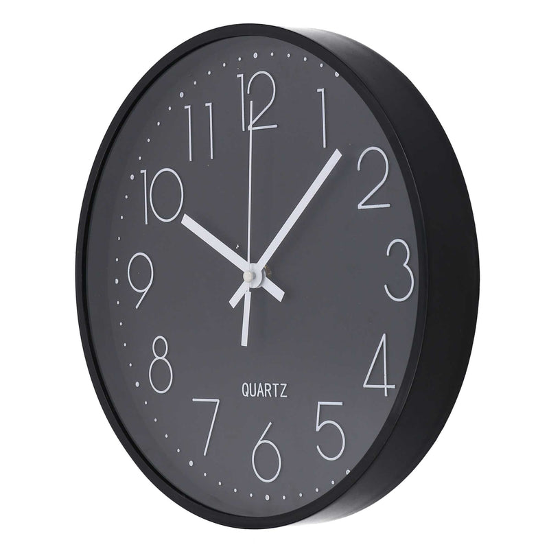 Orologio da Parete Ø30 cm in Plastica Nero