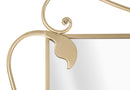 Specchio Petal 80x4x110 cm in Ferro e MDF Oro