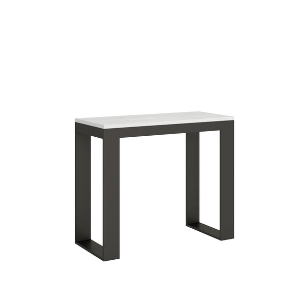 acquista Consolle Allungabile 90-300x40x77 cm in Nobilitato Bianco