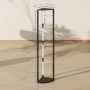 Lampada da Terra con 5 Ripiani e Luce LED 3 Livelli di Luminosità e Interruttore a Pedale Nero      