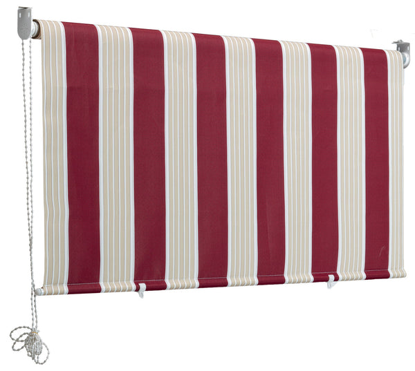 prezzo Auvent Roll-Up en Polyester Fadi Riga Bordeaux Différentes Tailles