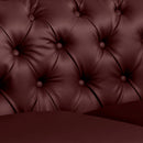 Divano 2 Posti 170x81x77 cm in Similpelle Bordeaux