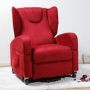 Poltrona Relax Elettrica Tamara con Alzapersona Lift 2 Motori in Microfibra Bordeaux