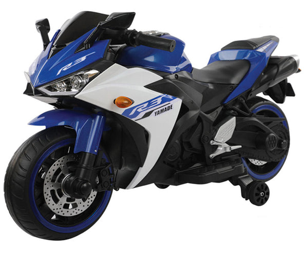 Moto électrique pour enfants 12V Kidfun Fast R3 Bleu sconto