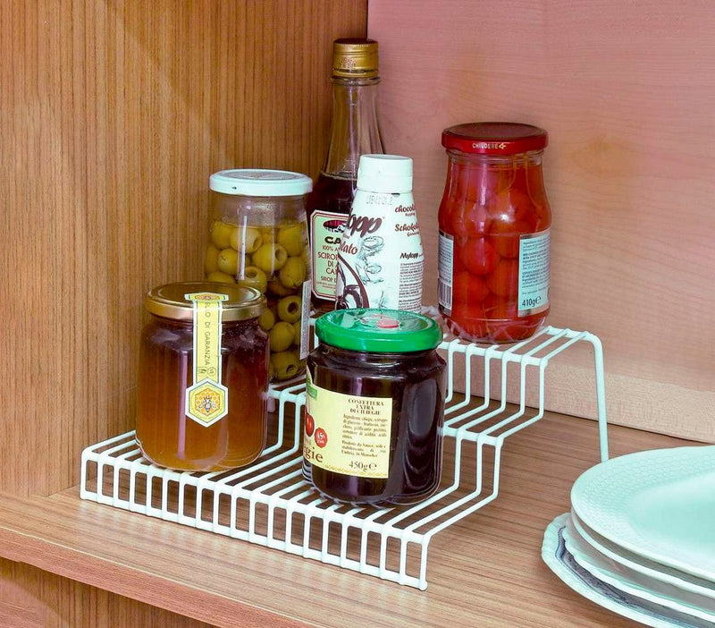 Mensola da tavola 3 livelli per spezie in metallo gommini antiscivolo