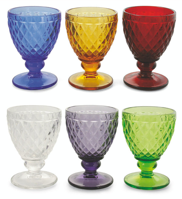 Set de 6 verres Ø9x12,5 cm en verre VdE Tivoli 1996 Imperial Multicolore sconto