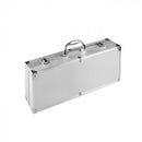 Valigetta con Accessori per Barbecue 43,5x17,8x6,2 cm in Alluminio