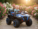 Macchina Elettrica per Bambini 12V Kidfun Fuoristrada 4x4 Blu