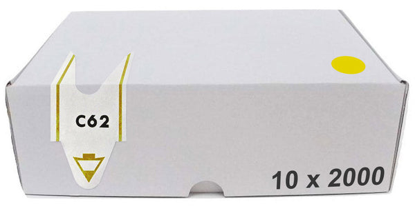 acquista Pack de 20000 Tickets pour Distributeur Automatique Lettre Escargot + 2 Chiffres Visel Jaune