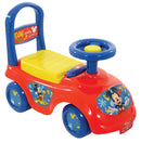Macchina Cavalcabile per Bambini Volante Direzionabile Vano Contenitore e Telefono Disney Mickey Mouse Rosso