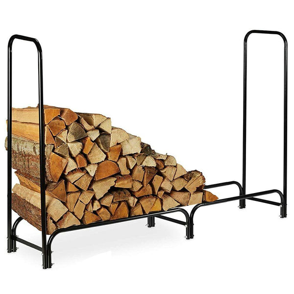Portalegna Supporto Metallo Porta Legna Interno Legnaia Camino Stufa 150x120x35 sconto