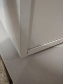 Comodino 2 Cassetti in Legno 45x35x59,5 cm Toby Bianco Seconda Scelta