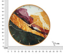 Orologio da Parete Mity 5x60x5 cm in Vetro MDF e Metallo Multicolor