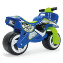 Moto Cavalcabile per Bambini Tundra Tornado 69x27,5x49 cm con Ruote Larghe Blu   