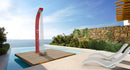 Doccia Solare da Giardino Temporizzatore e Doccetta Arkema Spring Top Line Perla Bianca