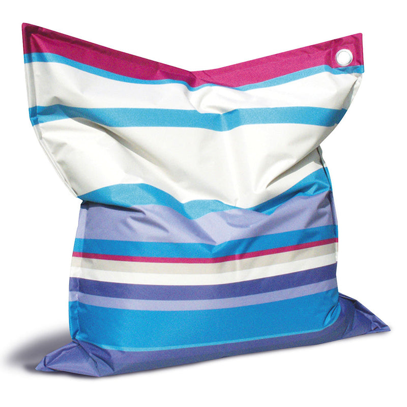 Cuscinone Poltrona Pouf in Nylon Riga Azzurra Fadi