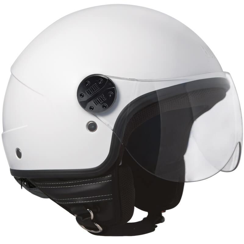 Casco Jet per Scooter Visiera Sagomata CGM Florida 109A Bianco 