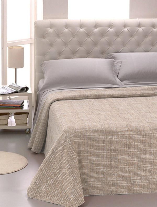 Couvre-lit Jacquard teint en fil beige Cober Ibizan différentes tailles prezzo