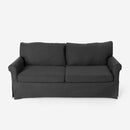 Divano 3 Posti 94x74x178cm in Tessuto Grigio