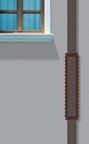 Sistema Antiladro con Punte in Acciaio per Pluviali Quadrati Tubi Esterni 100x100 mm Marrone