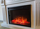 Camino Elettrico da Incasso 47,5x66x18 cm Effetto Fiamma 1500W Vienna 26 Nero