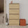 Étagère à chaussures à quatre portes pliantes 73x26x154,5 cm chêne