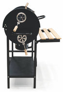 Barbecue a Carbone Carbonella Rettangolare 108x70x100 cm Soriani Sun-Day Nero