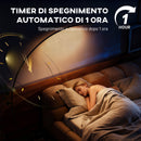 Lampada da Terra ad Arco Alta 172 cm a LED con Telecomando e Regolazione della Luminosità Argento      