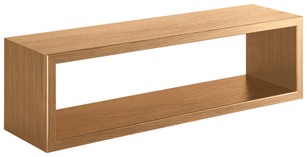 prezzo Mensola da Parete 60x18x15,5 cm in Fibra di Legno Regolo Rovere Tabacco