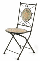 Sedia da giardino in Ferro Battuto con Mosaico Soriani Cipro