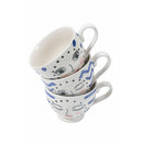 Set 3 Tazze 15x11,5x9 cm in Ceramica VdE Tivoli 1996 Vis a vis