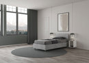 Letto Singolo Testata Dritta Ankel Grigio Varie Misure