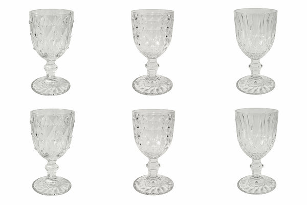 Coffret de 6 Gobelets en Verre 200 ml Villa d'Este Maison Tivoli Loire sconto