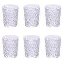 Set 6 Bicchieri Acqua Glace Ice in Vetro VdE Tivoli 1996 Trasparente
