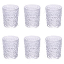 Set 6 Bicchieri Acqua Glace Ice in Vetro VdE Tivoli 1996 Trasparente
