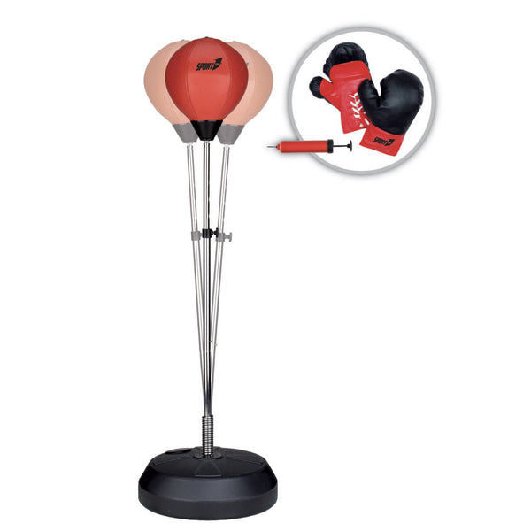 Sacco da Boxe Punching Ball Punching Ball con Guantoni PRO Rosso acquista