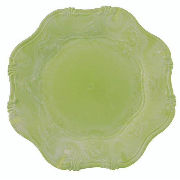Lot de 6 sets de table en plastique Ø 34 cm VdE Tivoli 1996 Hippie Festonné Vert Clair acquista