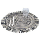 Set 6 Tovagliette con Frange Ø45x0,5 cm  in Polipropilene VdE Tivoli 1996 Shades of Stones