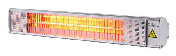 Poêle Mural Electrique pour Extérieur 2000W Qlima PEW3020 Argent prezzo