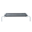 Brandina Portatile per Cani 110x80x20 cm Fino a 22Kg in Metallo e Tessuto a Rete Nero