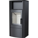 Stufa a Legna 8KW in Acciaio Flig Ventura Nera