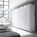 Armadio Ottica 220x64x210 cm 2 ante scorrevoli bianco