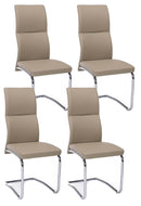 Set 4 Sedie 44x58x104h cm Thelma Tortora 