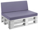 Cuscini per Pallet 120x80 cm Seduta e Schienale in Similpelle Mariotti Reforma Lilla