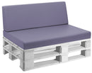 Cuscini per Pallet 120x80 cm Seduta e Schienale in Similpelle Mariotti Reforma Lilla